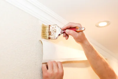 Pose de papier peint à Dancy — revêtements muraux et toiles de verre